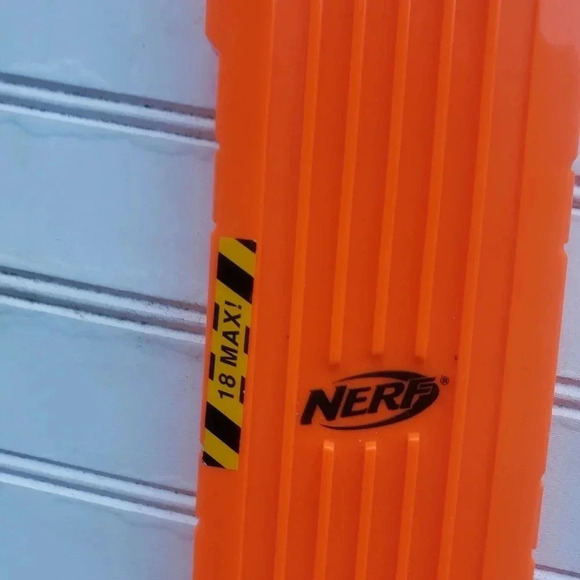 Nerf N-Strike Elite 18 Dart Round Clip Mag Magazine  Solid Orange - Picture 4 of 9